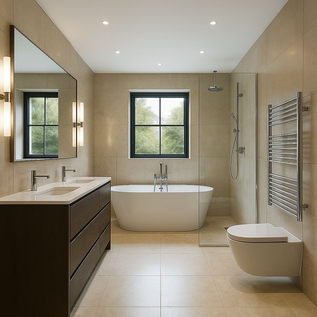 Luxury bathroom installation